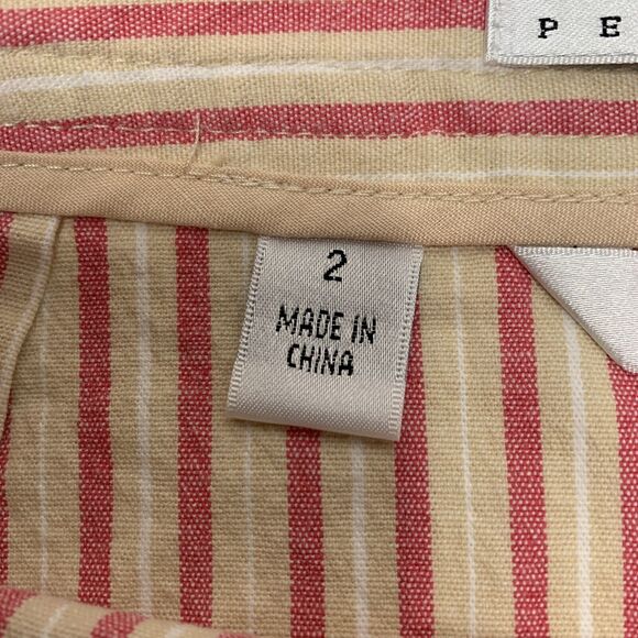 Vintage Talbots Skirt Size 2P Striped Knee Mini Length Stretch Sailor Buttons - Picture 5 of 10